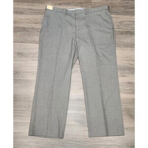 NWT Haggar Classic Fit Dress Pants Expandable Waist Straight‎ Leg 44x30